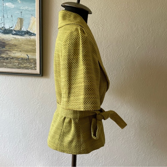 The Limited yellow short sleeve jacket size small - Picture 8 of 14
